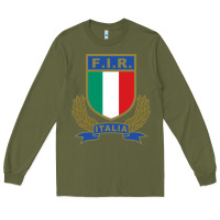 Army Green italian,rugby,federation Long Sleeve Tee - tuanDangUi