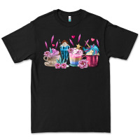 Black Unicorn Coffee Cups Premium Tee - MaliasSmallBusiness