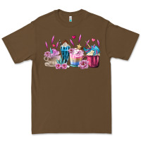 Cacao Unicorn Coffee Cups Premium Tee - MaliasSmallBusiness