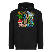 Black summer time Heavyweight Hoodie - CowhideDigitalArt