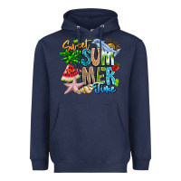 Navy summer time Heavyweight Hoodie - CowhideDigitalArt