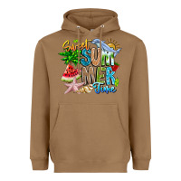 Toasted Coconut summer time Heavyweight Hoodie - CowhideDigitalArt