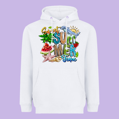 Summer Time Heavyweight Hoodie Designed By Cowhidedigitalart
