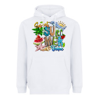 White summer time Heavyweight Hoodie - CowhideDigitalArt