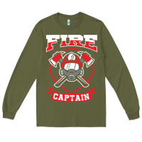 Army Green fire captain firefighter fireman job Long Sleeve Tee - tuanDangUi