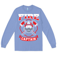 Colony Blue fire captain firefighter fireman job Long Sleeve Tee - tuanDangUi