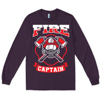 Plum fire captain firefighter fireman job Long Sleeve Tee - tuanDangUi