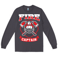 Smoke fire captain firefighter fireman job Long Sleeve Tee - tuanDangUi