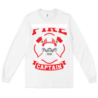 White fire captain firefighter fireman job Long Sleeve Tee - tuanDangUi
