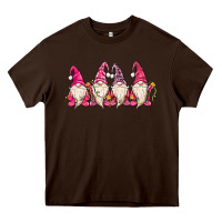 Chocolate Brown christmas gnomies Heavy Core Tee - MaliasSmallBusiness