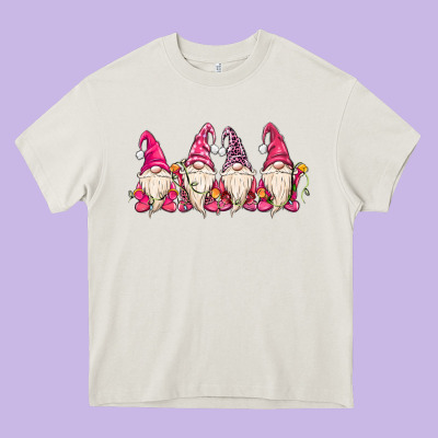 Christmas Gnomies Heavy Core Tee Designed By Maliassmallbusiness