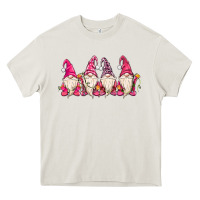 Cream christmas gnomies Heavy Core Tee - MaliasSmallBusiness