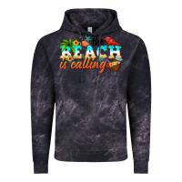 Cloud Black the beach is calling Vintage Hoodie - NancyCooperArtShop