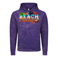 Cloud Purple the beach is calling Vintage Hoodie - NancyCooperArtShop