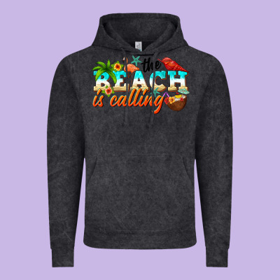 The Beach Is Calling Vintage Hoodie Designed By Nancycooperartshop