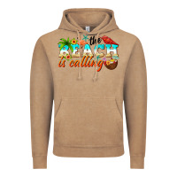 Vintage Coffee the beach is calling Vintage Hoodie - NancyCooperArtShop