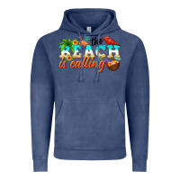 Vintage Denim the beach is calling Vintage Hoodie - NancyCooperArtShop