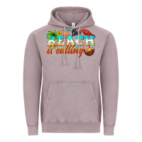 Vintage Zinc the beach is calling Vintage Hoodie - NancyCooperArtShop
