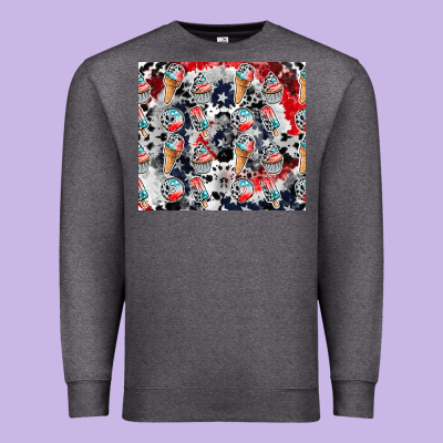 American Ice Cream Premium Sweatshirt Designed By Cowhidedigitalart