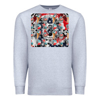 Heather Grey american ice cream Premium Sweatshirt - CowhideDigitalArt