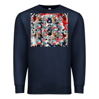 Navy american ice cream Premium Sweatshirt - CowhideDigitalArt
