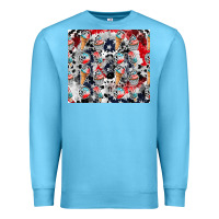 Ocean Blue american ice cream Premium Sweatshirt - CowhideDigitalArt