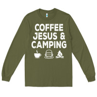 Army Green camp camping camper campfire campsite hiking gift Long Sleeve Tee - tuanDangUi