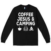 Black camp camping camper campfire campsite hiking gift Long Sleeve Tee - tuanDangUi