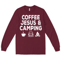 Burgundy camp camping camper campfire campsite hiking gift Long Sleeve Tee - tuanDangUi