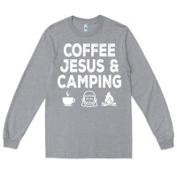 Heather Grey camp camping camper campfire campsite hiking gift Long Sleeve Tee - tuanDangUi