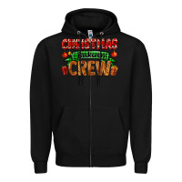 Black christmas baking crew with gifts Zipper Hoodie - FaDigitalArtStudio