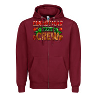 Burgundy christmas baking crew with gifts Zipper Hoodie - FaDigitalArtStudio