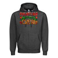 Charcoal Heather christmas baking crew with gifts Zipper Hoodie - FaDigitalArtStudio