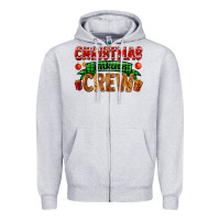 Heather Grey christmas baking crew with gifts Zipper Hoodie - FaDigitalArtStudio