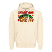 Sandshell christmas baking crew with gifts Zipper Hoodie - FaDigitalArtStudio
