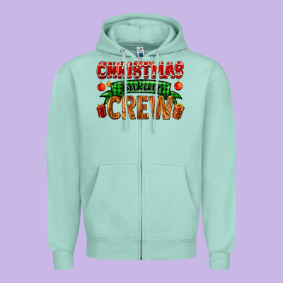 Christmas Baking Crew With Gifts Zipper Hoodie Designed By Fadigitalartstudio