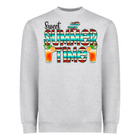 Heather Grey sweet summer time cocktail Heavyweight Sweatshirt - CowCowDesign