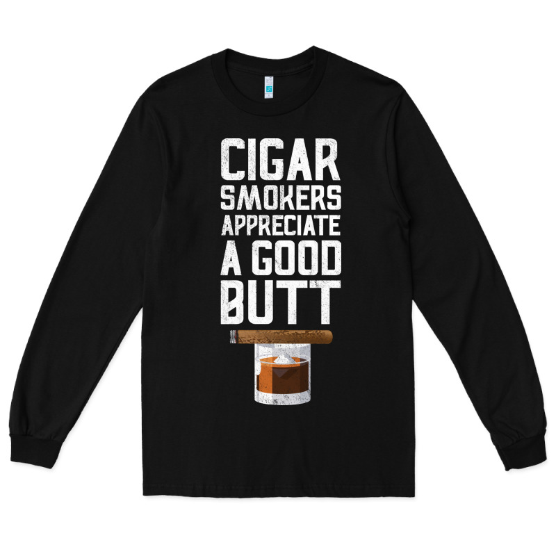 Funny Cigar Smoker Humidor Gift Set Cigar Lover Sm Long Sleeve Tee by tuanDangUi | Teevron