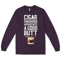 Plum funny cigar smoker humidor gift set cigar lover sm Long Sleeve Tee - tuanDangUi