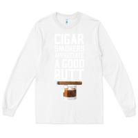 White funny cigar smoker humidor gift set cigar lover sm Long Sleeve Tee - tuanDangUi