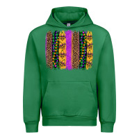 Emerald mardi gras fleur de lis and beads brush stroke Urban Hoodie - Artiststas
