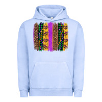 Pigment Grape Ice mardi gras fleur de lis and beads brush stroke Urban Hoodie - Artiststas