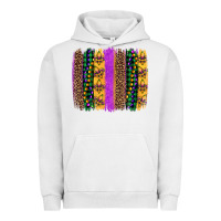 Pigment Lunar Rock mardi gras fleur de lis and beads brush stroke Urban Hoodie - Artiststas