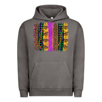 Pigment Tornado mardi gras fleur de lis and beads brush stroke Urban Hoodie - Artiststas