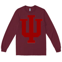 Burgundy indiana hoosiers Long Sleeve Tee - tuanDangUi