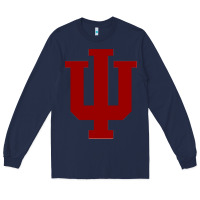 Navy indiana hoosiers Long Sleeve Tee - tuanDangUi