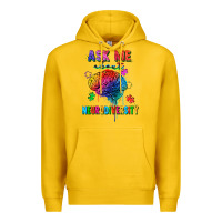 Lemon ask me about neurodiversity Premium Hoodie - FaDigitalArtStudio
