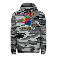 Slate Camo ask me about neurodiversity Premium Hoodie - FaDigitalArtStudio