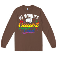 Chestnut 1 worlds gayest dad funny fathers day lgbt pride r Long Sleeve Tee - tuanDangUi