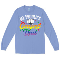 Colony Blue 1 worlds gayest dad funny fathers day lgbt pride r Long Sleeve Tee - tuanDangUi